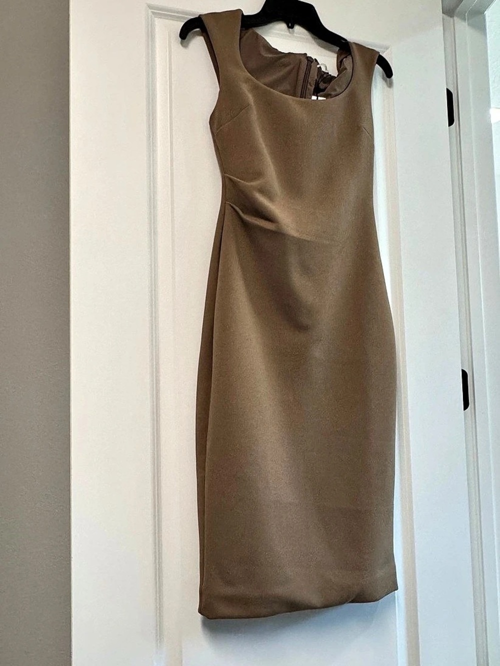 Babaton FigureKnit Flatiron Dress Midi Dress Brown Small NWT